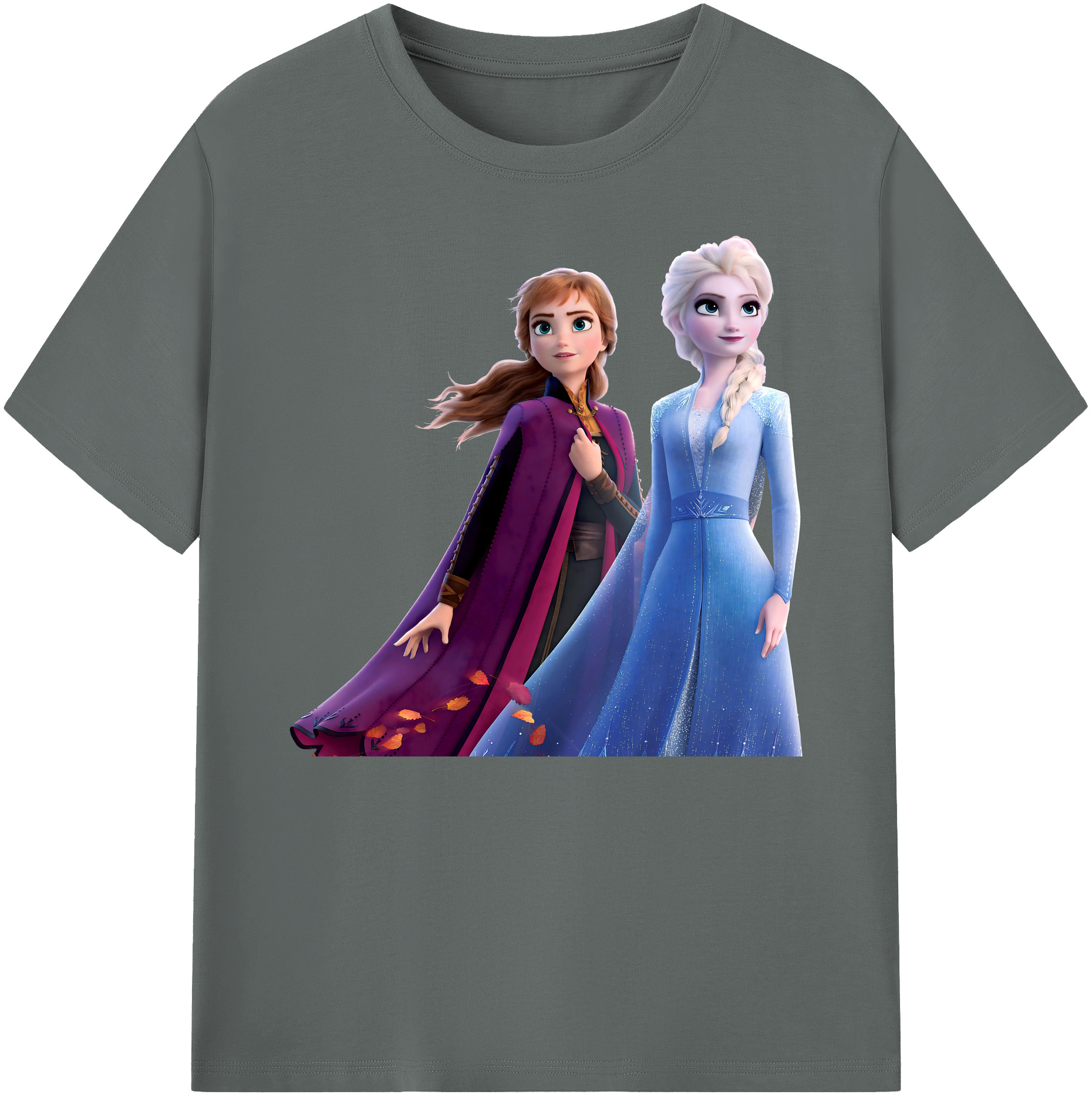 （画像用） アナと雪の女王 アンナ エルサ Frozen Anna Elsa 綿100％ メンズ半袖Tシャツ｜肌触りやわらか＆通気性
